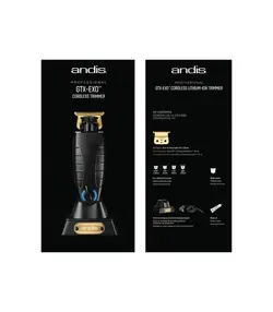 ماشین اصلاح سر و صورت اندیس اوت لاینر بلک گلد بی سیم Andis GTX-EXO Outliner Cordless Li Trimmer | لبخند مارکت