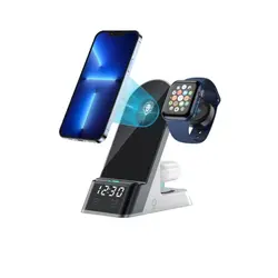 استند شارژر وایرلس ۶ کاره ی گرین Green 6 in 1 Wireless Charger 15W