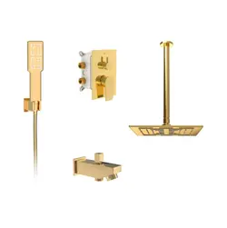 خرید شیر حمام توکار شودر مدل رومر پلاس تیپ 4 BRASS طلامات با قیمت 6,088,360&nbsp;تومان