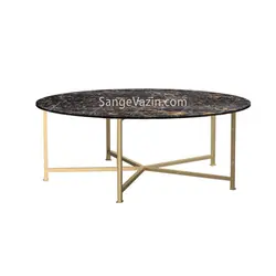 میز سنگی جلو مبلی آزرم