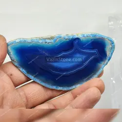 اسلایس سنگ عقیق آبی طرح لبخند