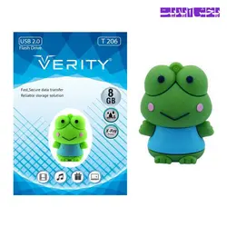 فلش عروسکی 16 گیگ وریتی VERITY T206 USB2.0 طرح قورباغه