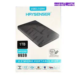 هارد اکسترنال HAYSENSER USB 3.2 GEN1 ظرفیت یک ترابایت