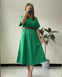 پیراهن لینن کاترین کد 7500