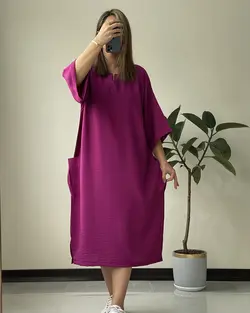 پیراهن مانتویی دلسا کد 6100