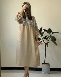 پیراهن مانتویی ترنم کد 5100