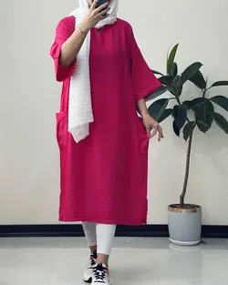 پیراهن مانتویی دلسا کد 6100