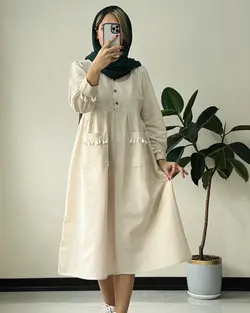 پیراهن لینن فرنگیس کد 7150