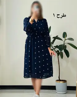 پیراهن حریر سرمه کد ۱۳۰۰