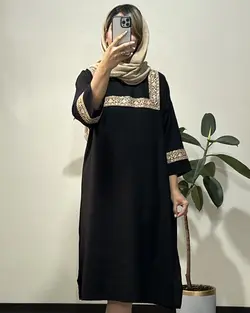 کفتان مشکی با خرجکار طلایی کد 4035