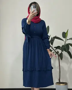 پیراهن مانتویی آذین کد 5051