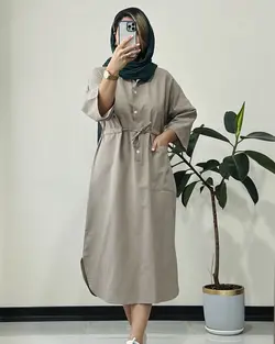 پیراهن لینن پانیذ سری بی کد 6030