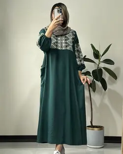 پیراهن مانتویی ترنم کد 5100