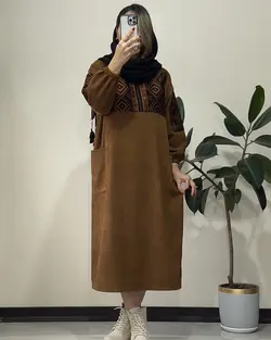 مانتو مخمل کبریتی ترنم سری دو کد 0023