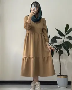 پیراهن مانتویی پاییزه نسترن کد 0029