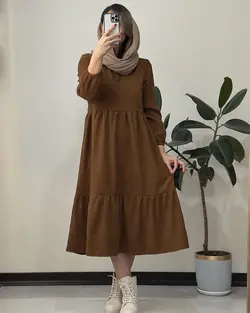 ‌پیراهن مانتویی پاییزه مارال سری ۲ کد 0040