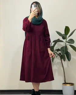 پیراهن مانتویی پاییزی سوگل سری ۴ کد 0022