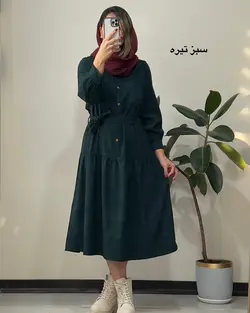 ‌پیراهن مانتویی پاییزه سوین سری ۲ کد 0042