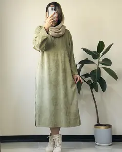 پیراهن پاییزی آگرین کد 0048