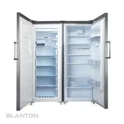 یخچال فریزر دوقلو بلانتون مدل RE-FR1803 نقره ای رنگ