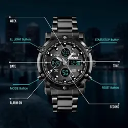 ساعت مچی دیجیتال اسکمی مدل 1389 black