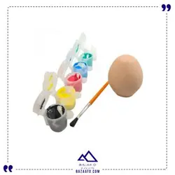 خرید و قیمت رنگ و تخم مرغ سفالی آرتینا مجموعه 6 عددی - بازاتو