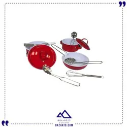 خرید و قیمت ست اسباب بازی ظروف پخت و پز فلزی بوتیک مدل 988 (قابلمه ، تابه ، ملاقه و …) - بازاتو