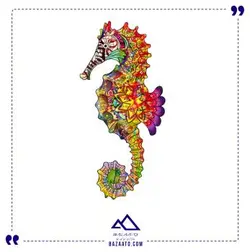 خرید و قیمت پازل چوبی وود بست مدل اسب دریایی درخشان Wood Bests Brilliant Sea Horse - بازاتو