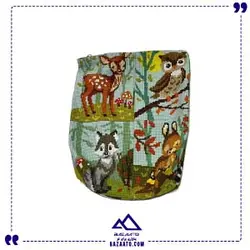 ساک مخملی متوسط متفرقه - 12