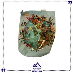 ساک مخملی متوسط متفرقه - 7