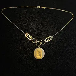 نیم ست طلا 18 عیار زنانه سوزیانا مدل فندی کد 6