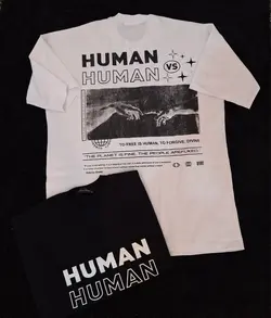 خرید تیشرت لش HUMAN مدل 3224 رنگ سفید - قیمت کف بازار - تخفیف ها