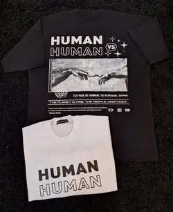 خرید تیشرت لش HUMAN مدل 3224 رنگ مشکی - قیمت کف بازار - تخفیف ها