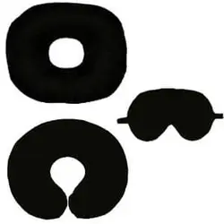 ست بالش دور گردنی | چشم بند خواب | بالش نشیمن مخمل | کسب شاپ