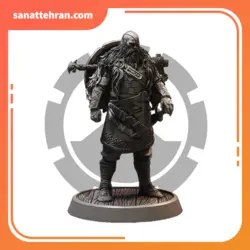 طرح سه بعدی مدل  WizenedWarrior