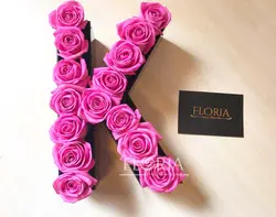 باکس گل حروف K | سفارش آنلاین گل از فلوریا | ارسال گل در تهران