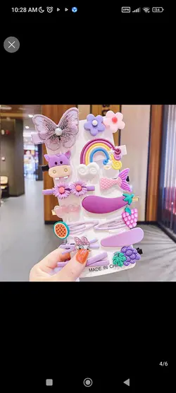 پک گیره ژورنالی صورتی و بنفش