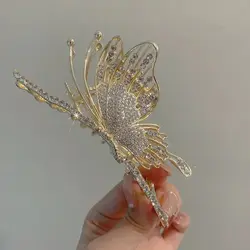کلیپس فلزی پروانه نگین دار