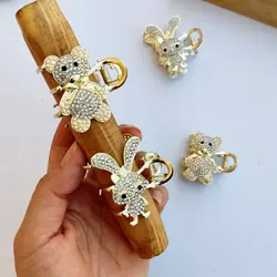 مینی کلیپس فلزی تدی و بانی نگین دار