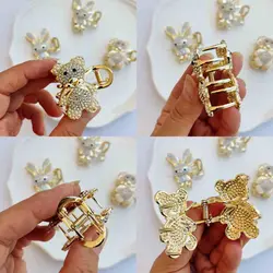 مینی کلیپس فلزی تدی و بانی نگین دار