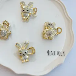 مینی کلیپس فلزی تدی و بانی نگین دار