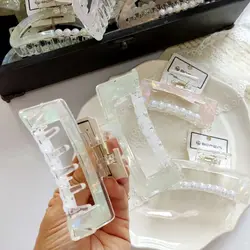 کلیپس اکرولیک مرواریدی مستطیل ( بوفنی)