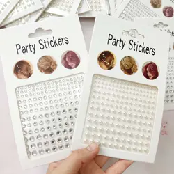 پک نگین و مروارید چسبی