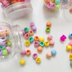 قوطی ۵۰ عددی مهره مو گل و دایره