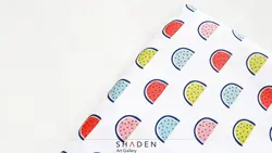 پارچه کرپ نخ طرح هندوانه مدل Cn191