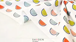 پارچه کرپ نخ طرح هندوانه مدل Cn191