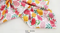 پارچه تریکو گلدار مدل Tr190