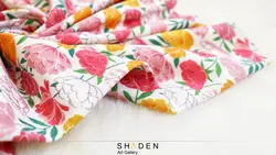 پارچه تریکو گلدار مدل Tr190