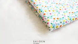 پارچه کرپ نخ طرح گلدار مدل Cn189