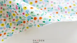 پارچه کرپ نخ طرح گلدار مدل Cn189